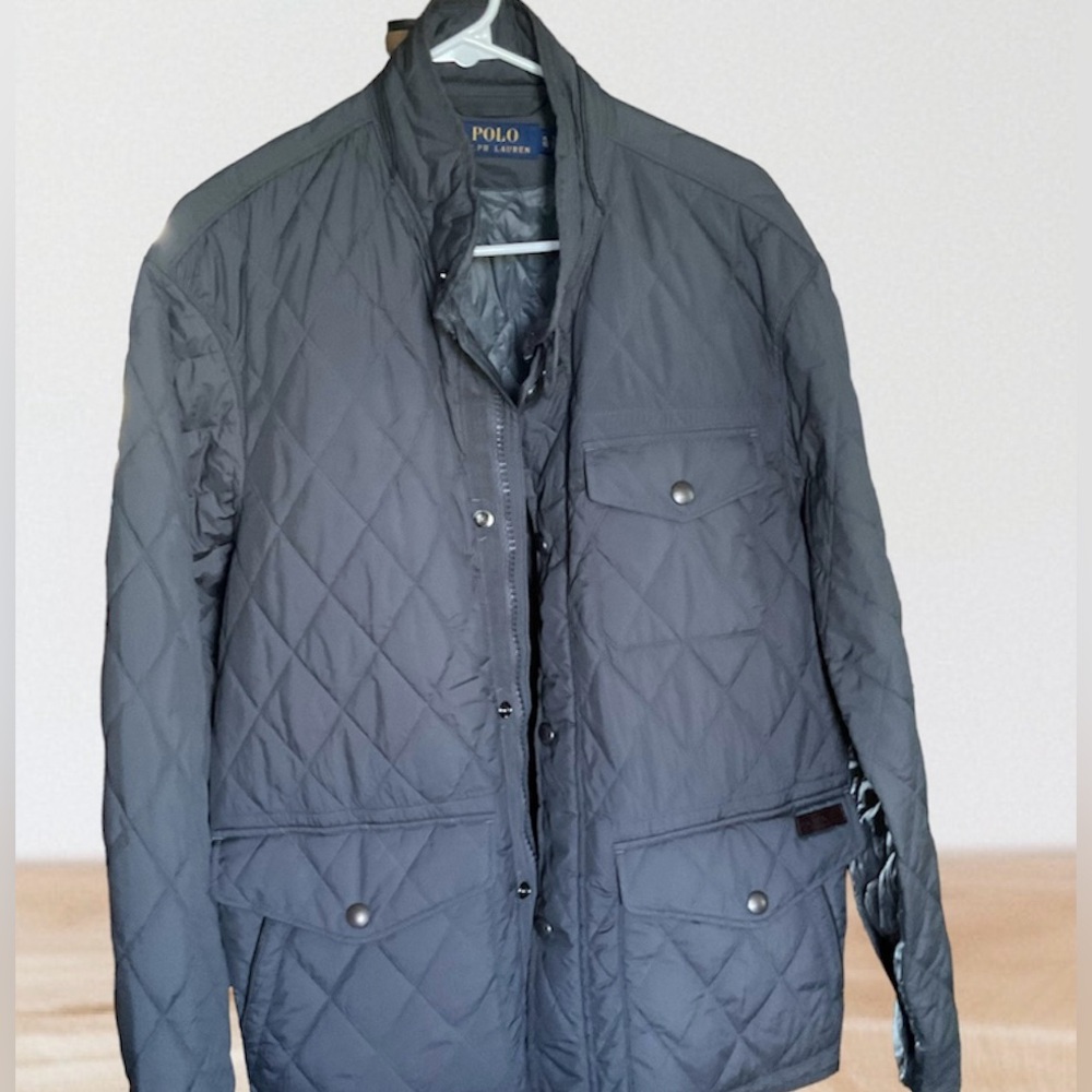 Polo Ralph Lauren Slate Grey Quilted Repellent Field Jacket NWOT, Size XL TG